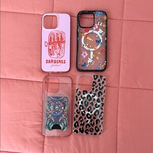 Floral and Animal Print Phone Case Set
